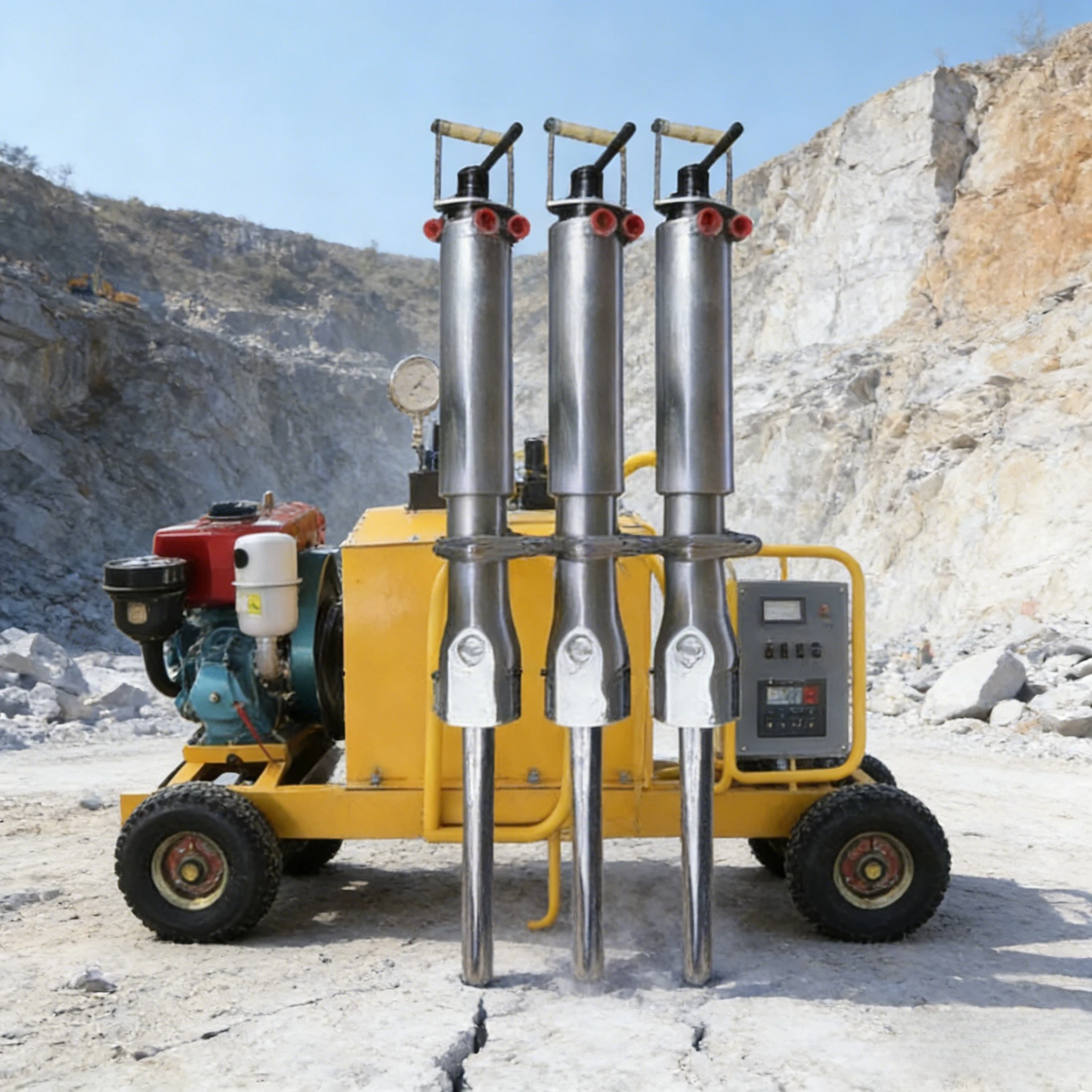 Good Price Portable Rock Splitter Hydraulic Stone Splitting Machine Small Rock Splitting Machine Electric Hydraulic Wedge
Good Price Portable Rock Splitter Hydraulic Stone Splitting Machine Small Rock Splitting Machine Electric Hydraulic Wedge