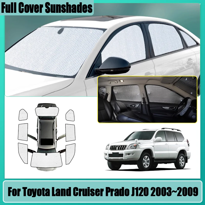 For Toyota Land Cruiser Prado J120 2003~2009 Full Covers Car Sunshade Heat Insulation Windshields Anti-UV Visor Car Accessories
For Toyota Land Cruiser Prado J120 2003~2009 Full Covers Car Sunshade Heat Insulation Windshields Anti-UV Visor Car Accessories