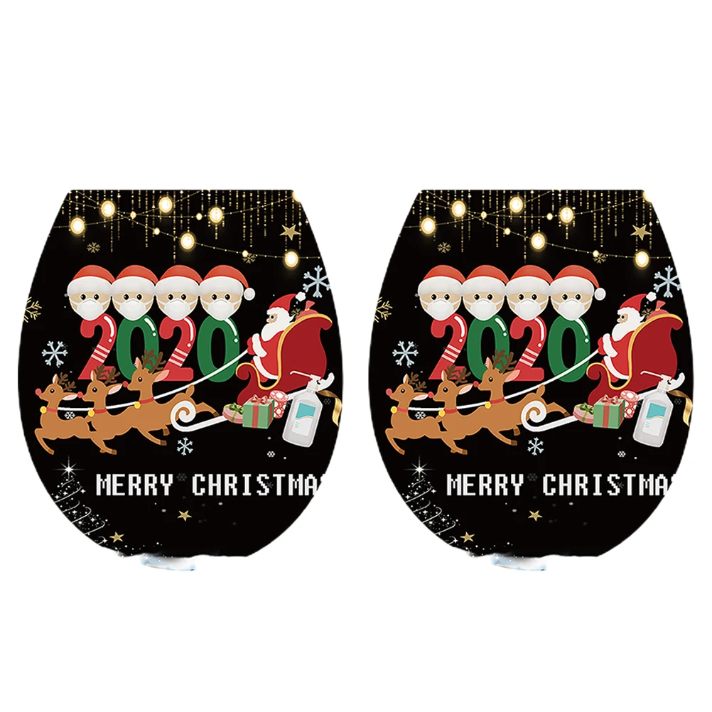 2Pcs Christmas Toilet Stickers PVC Self Adhesive Removable Easy Apply for Wall Window Floor Decoration Christmas Toilet Sticker
2Pcs Christmas Toilet Stickers PVC Self Adhesive Removable Easy Apply for Wall Window Floor Decoration Christmas Toilet Sticker