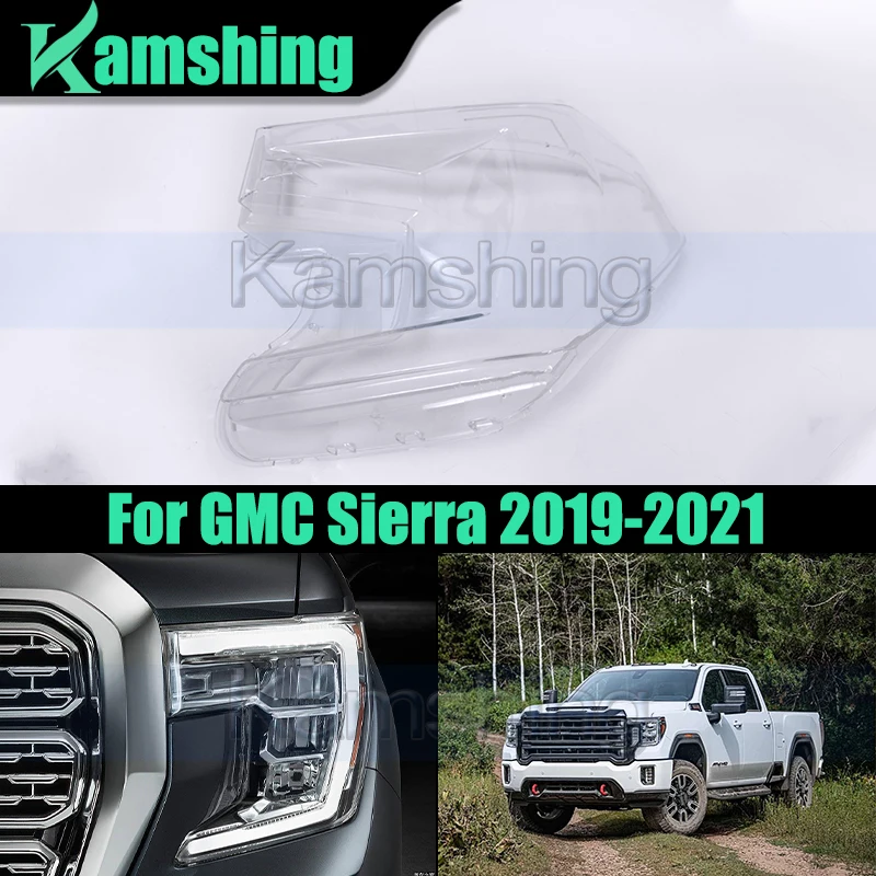 Крышка передней фары автомобиля для GMC Sierra 2019-2021, корпус фонаря, абажур, стеклянная маска, линза для фар
Крышка передней фары автомобиля для GMC Sierra 2019-2021, корпус фонаря, абажур, стеклянная маска, линза для фар