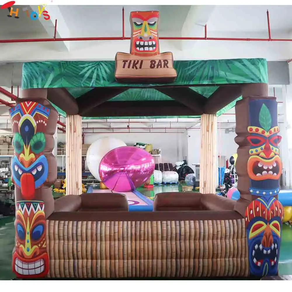 Fast Shipping Colorful Totem Mask Tropical Inflatable Tiki Bar Tent Island Vacation Atmosphere Inflatable Snack Booth Tents
Fast Shipping Colorful Totem Mask Tropical Inflatable Tiki Bar Tent Island Vacation Atmosphere Inflatable Snack Booth Tents