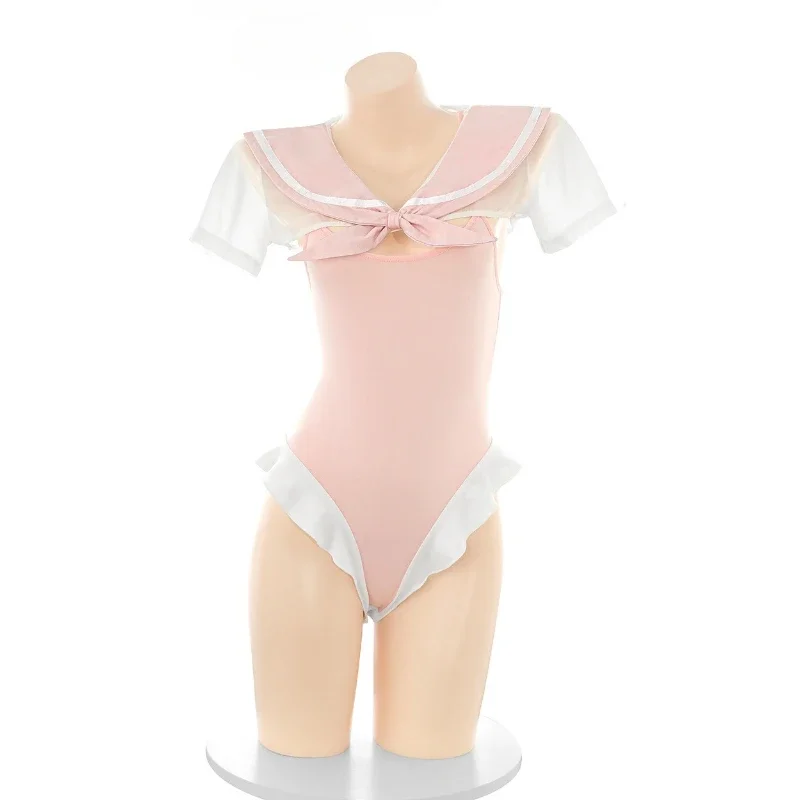 Anime Japanese School Student Uniform Sweet Sailor Bodysuit Swimsuit Outfit Cosplay Costume Cute Pink Bunny Suit Underwear
Anime Japanese School Student Uniform Sweet Sailor Bodysuit Swimsuit Outfit Cosplay Costume Cute Pink Bunny Suit Underwear