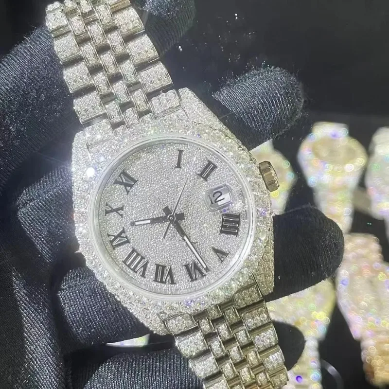 Top Quality Sport Iced Out Watch Men Women VVS D Colour Moissanite Designers Watches Automatic Mechanical HipHop Watches
Top Quality Sport Iced Out Watch Men Women VVS D Colour Moissanite Designers Watches Automatic Mechanical HipHop Watches