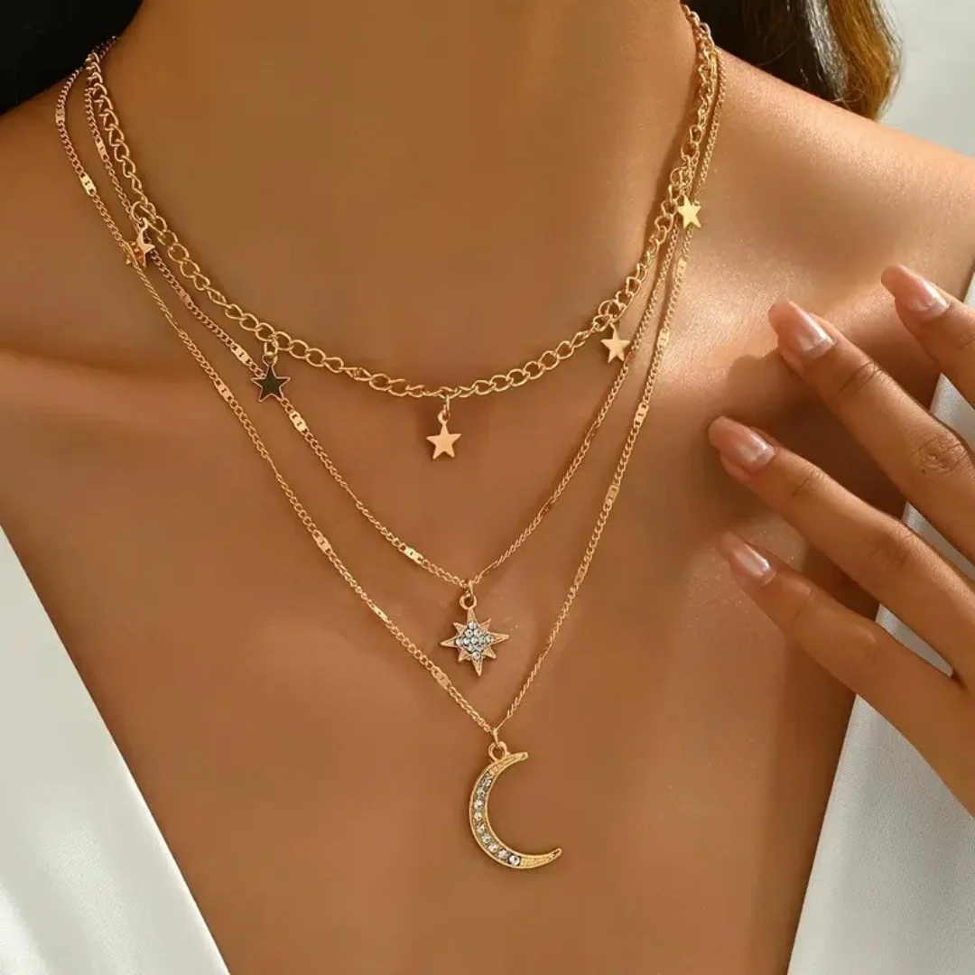 DUTRIEUX Vintage Bohemia Style Layered Necklaces for Wome Advanced Beach Pearl Chain Star Moon Choker Trendy Jewelry Gifts 2025
DUTRIEUX Vintage Bohemia Style Layered Necklaces for Wome Advanced Beach Pearl Chain Star Moon Choker Trendy Jewelry Gifts 2025