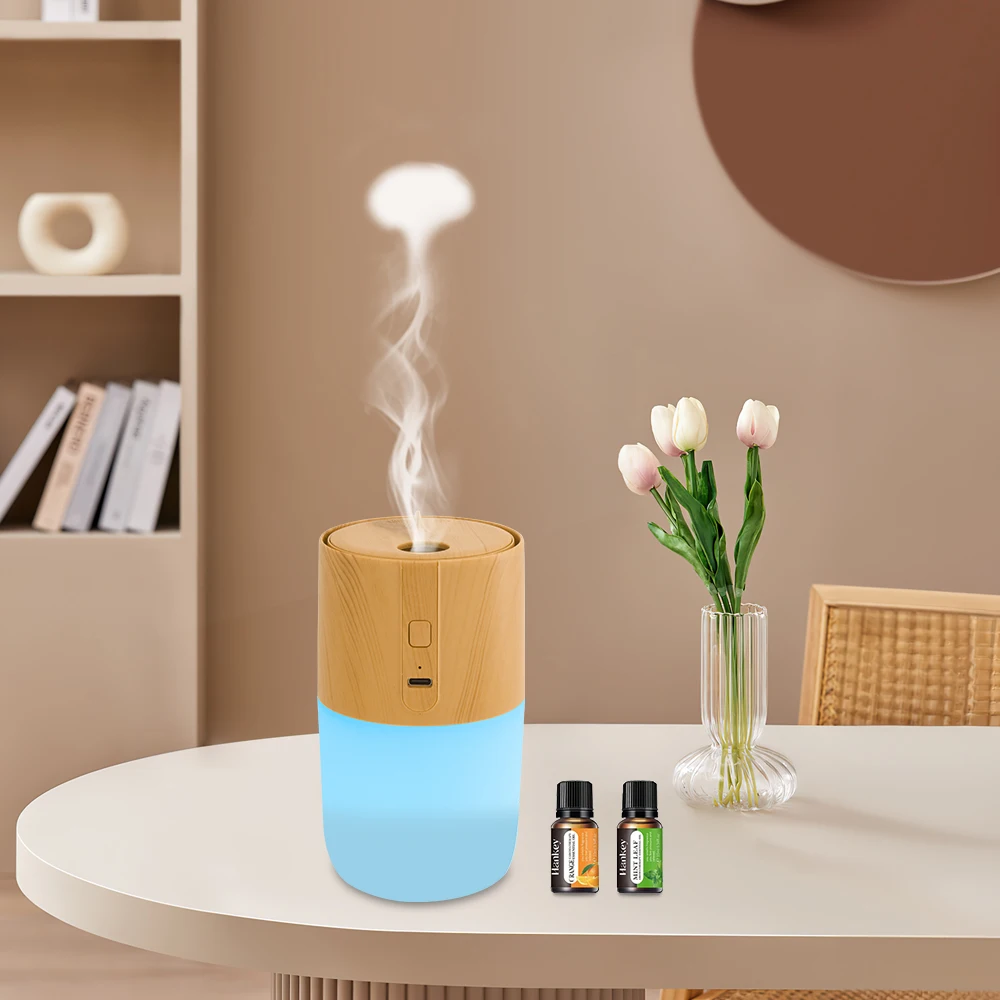 Wood Grain Essential Oil Diffuser 300ml Ultrasonic Humidifier for Fresh Air, Mood Lighting & Aromatherapy (Includes 2 Soothing
Wood Grain Essential Oil Diffuser 300ml Ultrasonic Humidifier for Fresh Air, Mood Lighting & Aromatherapy (Includes 2 Soothing
