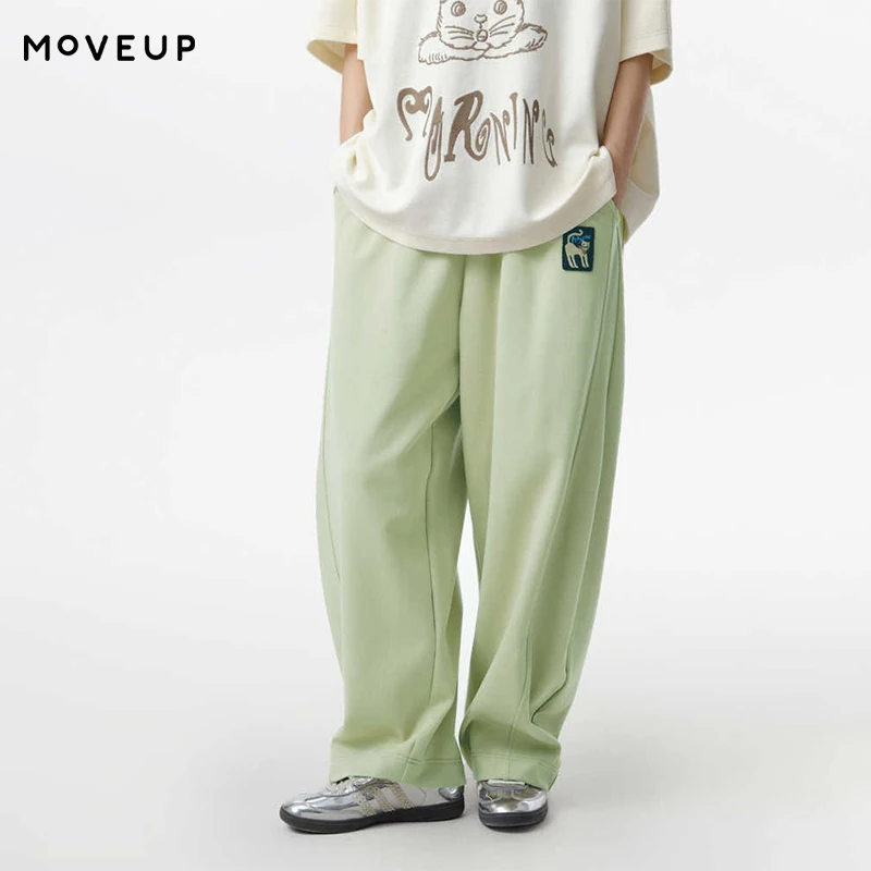 MOVEUP Casual Straight Pants 2026 Spring New Elastic Waist Cartoon Cat Embroidered Pocket Loose Trousers For Women 325110103
MOVEUP Casual Straight Pants 2026 Spring New Elastic Waist Cartoon Cat Embroidered Pocket Loose Trousers For Women 325110103