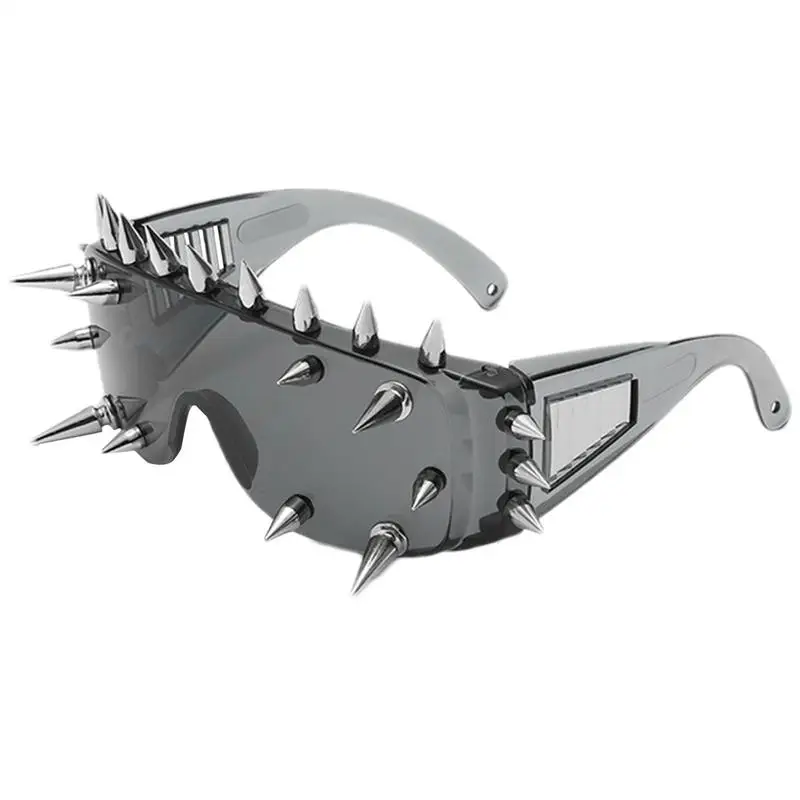 Steampunk Sunglasses Men Women Cyberpunk Gothic Big Frame Rivet Spiked Sunglasses Unisex Punk Glasses for Party Travel Festival
Steampunk Sunglasses Men Women Cyberpunk Gothic Big Frame Rivet Spiked Sunglasses Unisex Punk Glasses for Party Travel Festival