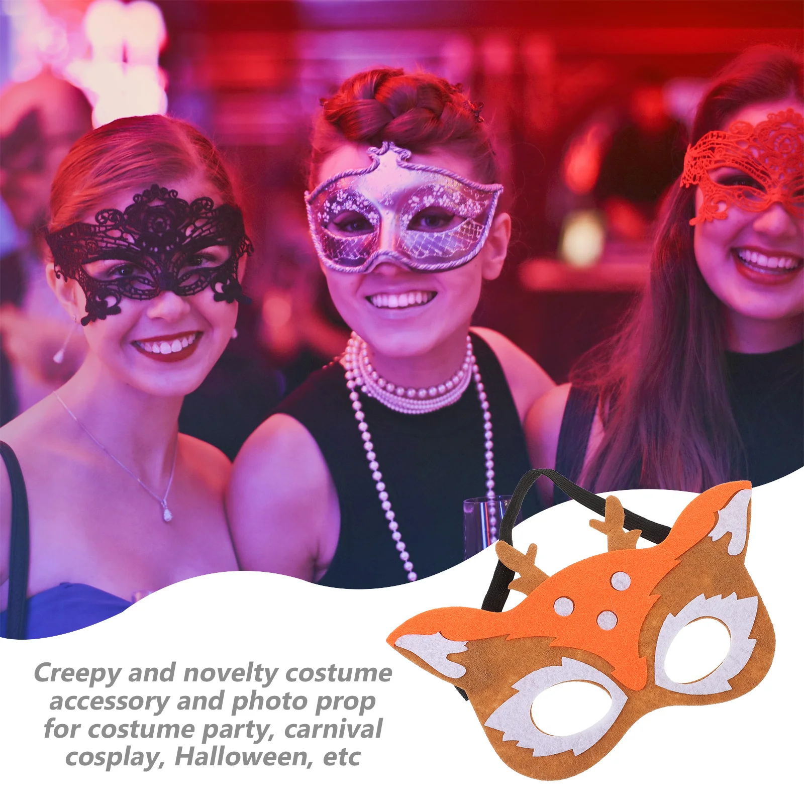 10Pcs Reusable Animal Mask Cartoon Deer Mask Lightweight Cosplay Party Halloween Festival Masquerade Accessory
10Pcs Reusable Animal Mask Cartoon Deer Mask Lightweight Cosplay Party Halloween Festival Masquerade Accessory