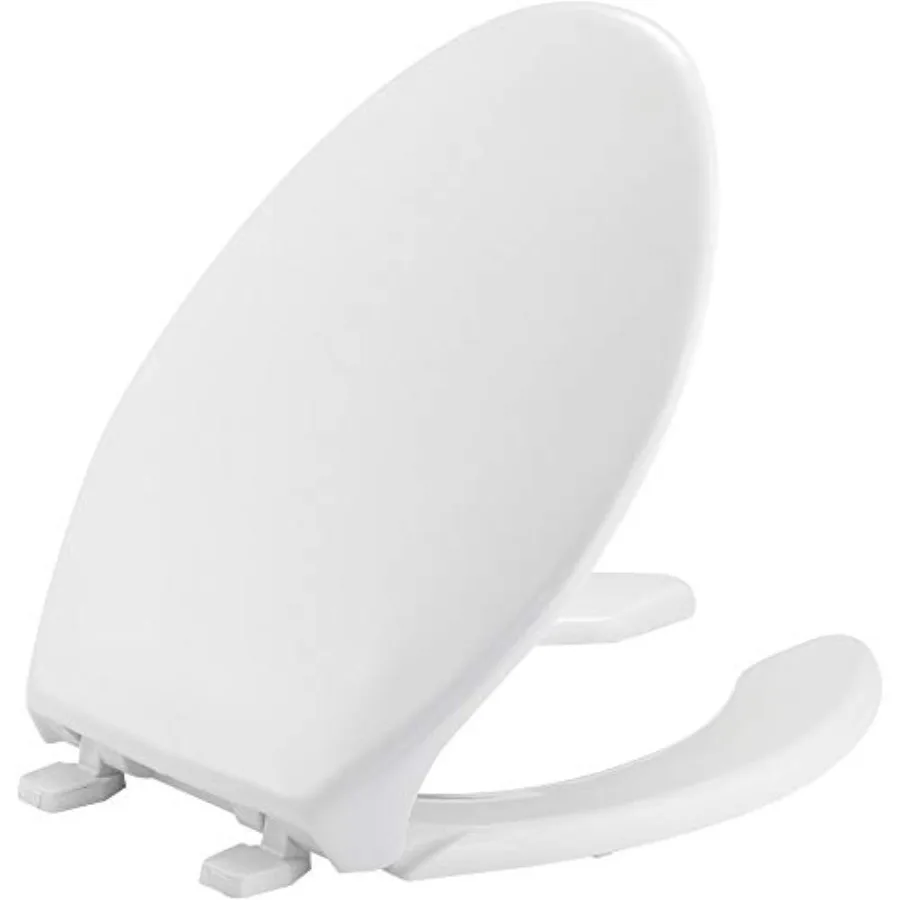 1950 Commercial Open Front Plastic Toilet Seat Heavy Duty Industrial Seat with Lid Made in USA Elongated White
1950 Commercial Open Front Plastic Toilet Seat Heavy Duty Industrial Seat with Lid Made in USA Elongated White