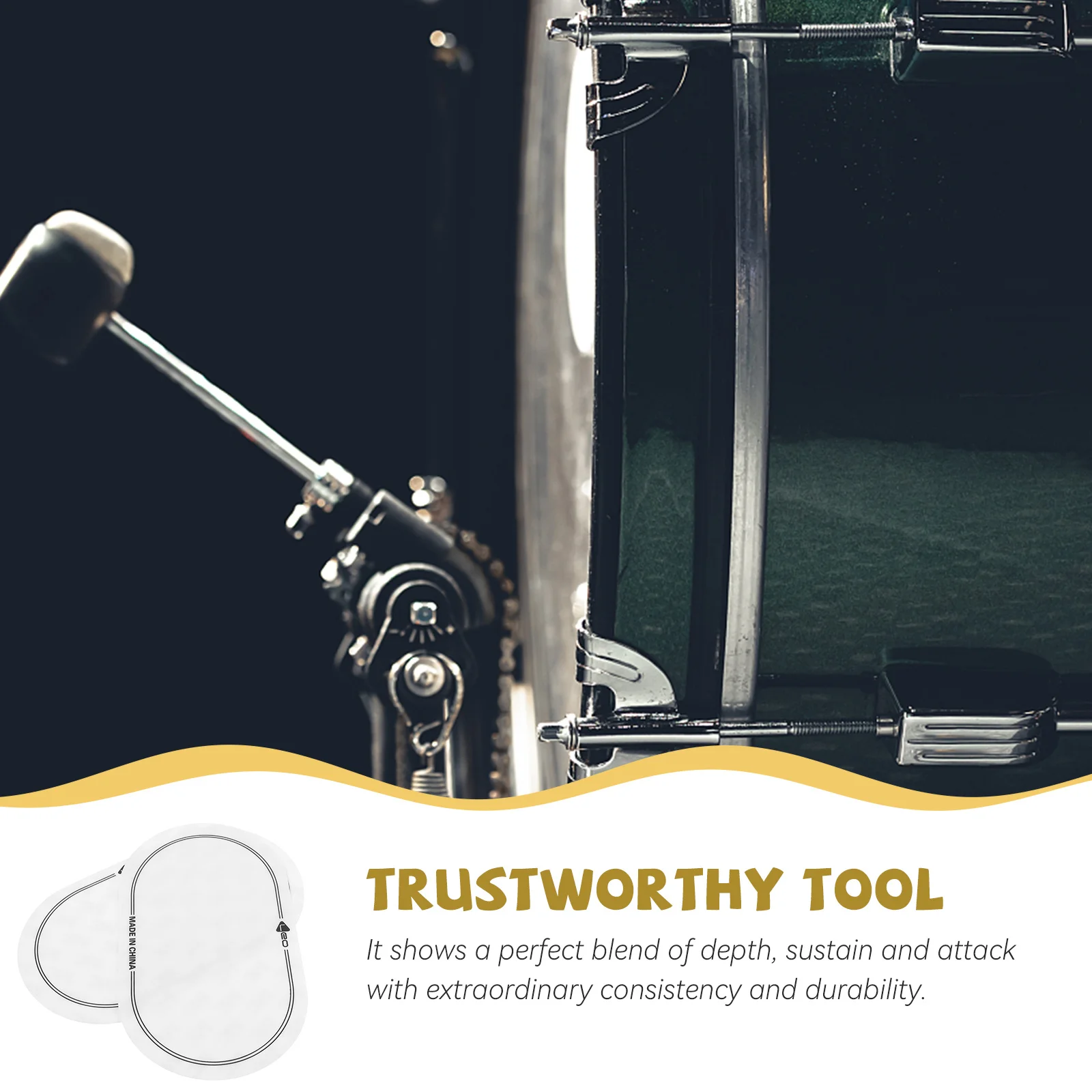 2pcs Head Protection Patches Overtone Reusable Skin Protector Durable Drum Set Accessories Double Kick For Percussion
2pcs Head Protection Patches Overtone Reusable Skin Protector Durable Drum Set Accessories Double Kick For Percussion