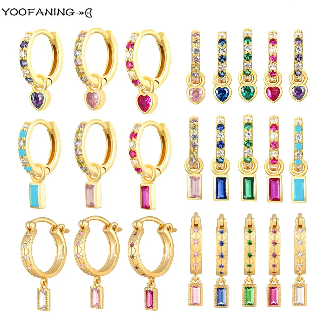 925 Sterling Silver Ear NeedleAdvanced Simple Hoop Earrings Colorful Zircon Heart Design Exquisite Earrings for Women Jewelry
925 Sterling Silver Ear NeedleAdvanced Simple Hoop Earrings Colorful Zircon Heart Design Exquisite Earrings for Women Jewelry
