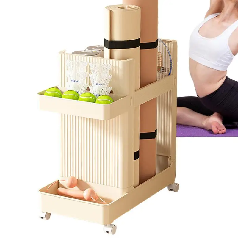 Yoga Mat Storage Basket Home Trolley Fitness Equipment Storage Exercise Equipment Storage Basket With Bottom UniversalWheel
Yoga Mat Storage Basket Home Trolley Fitness Equipment Storage Exercise Equipment Storage Basket With Bottom UniversalWheel