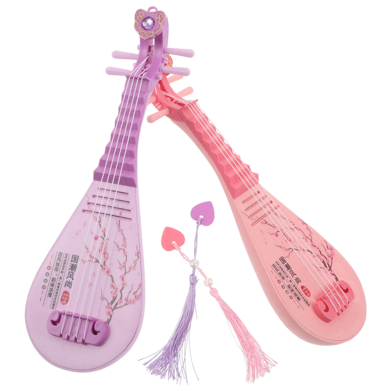 2 Pcs Early Childhood Education Pipa Ancient Style Instrument Model Induction Plastic Chinese
2 Pcs Early Childhood Education Pipa Ancient Style Instrument Model Induction Plastic Chinese