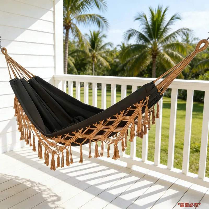200X150cm Tassel Canvas Hammock Double Swing Indoor Outdoor Courtyard Camping Anti Rollover Portable Hanging Bed Home Garden
200X150cm Tassel Canvas Hammock Double Swing Indoor Outdoor Courtyard Camping Anti Rollover Portable Hanging Bed Home Garden