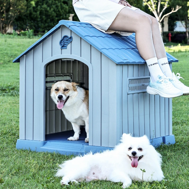 Super Large Dog House Outdoor Kennel Villa Rainproof Pet Cage with Iron Gate House for Dogs Outdoor Pet Bed for Dogs House
Super Large Dog House Outdoor Kennel Villa Rainproof Pet Cage with Iron Gate House for Dogs Outdoor Pet Bed for Dogs House