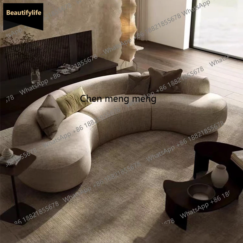 B456 Italian light luxury wabi sabi round curved sofa minimalist special-shaped corner large apartment living room
B456 Italian light luxury wabi sabi round curved sofa minimalist special-shaped corner large apartment living room