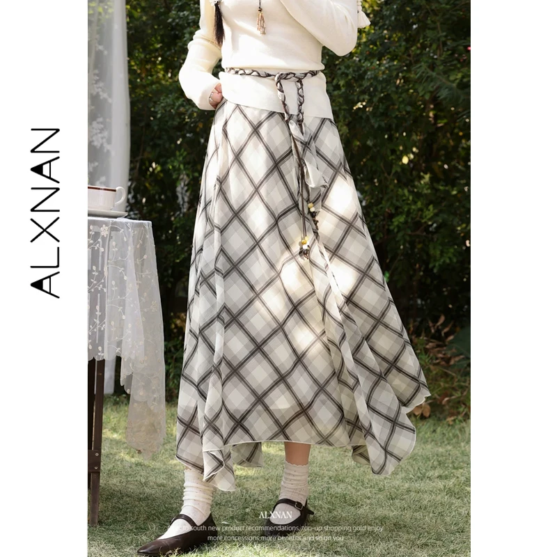 ALXNAN Coffee Plaid Skirt Women Summer New High Waist Irregular Long Skirts 2026 Trend Holiday Fashion Elegant Skirts L62237
ALXNAN Coffee Plaid Skirt Women Summer New High Waist Irregular Long Skirts 2026 Trend Holiday Fashion Elegant Skirts L62237