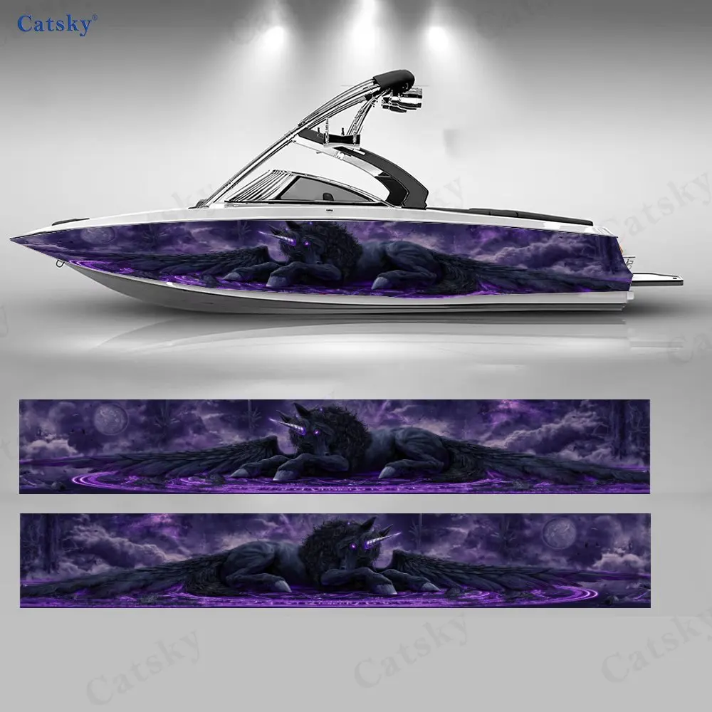 Наклейки на лодки Purple Realm Dark Winged Pegasus, водонепроницаемые виниловые наклейки из ПВХ для рыболовных лодок, прочный и стильный дизайн
Наклейки на лодки Purple Realm Dark Winged Pegasus, водонепроницаемые виниловые наклейки из ПВХ для рыболовных лодок, прочный и стильный дизайн