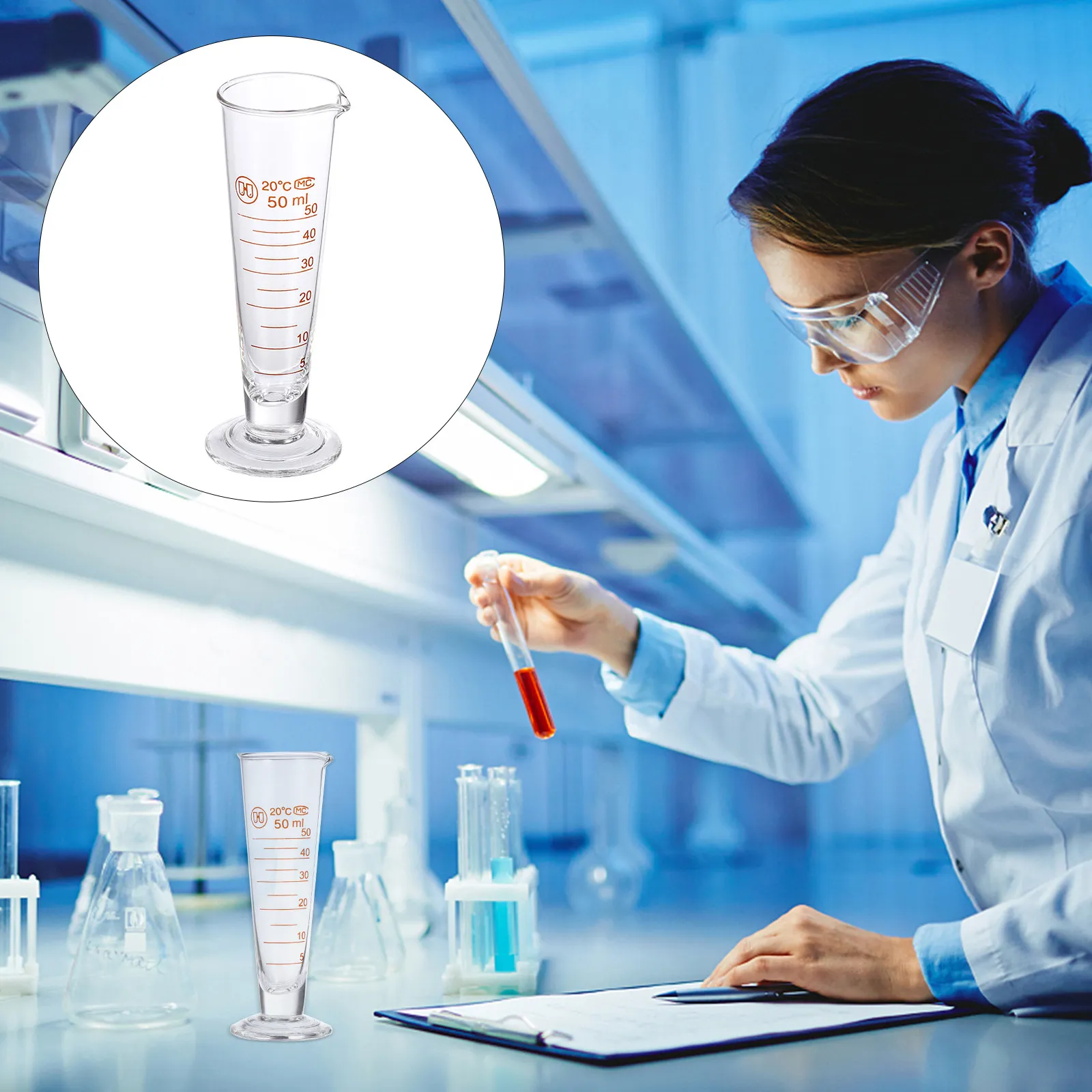 1Pcs Measuring Cup Graduated Glass Cylinder Chemistry Lab Round Base Transparent Liquid Container Accurate Scale Experimental
1Pcs Measuring Cup Graduated Glass Cylinder Chemistry Lab Round Base Transparent Liquid Container Accurate Scale Experimental