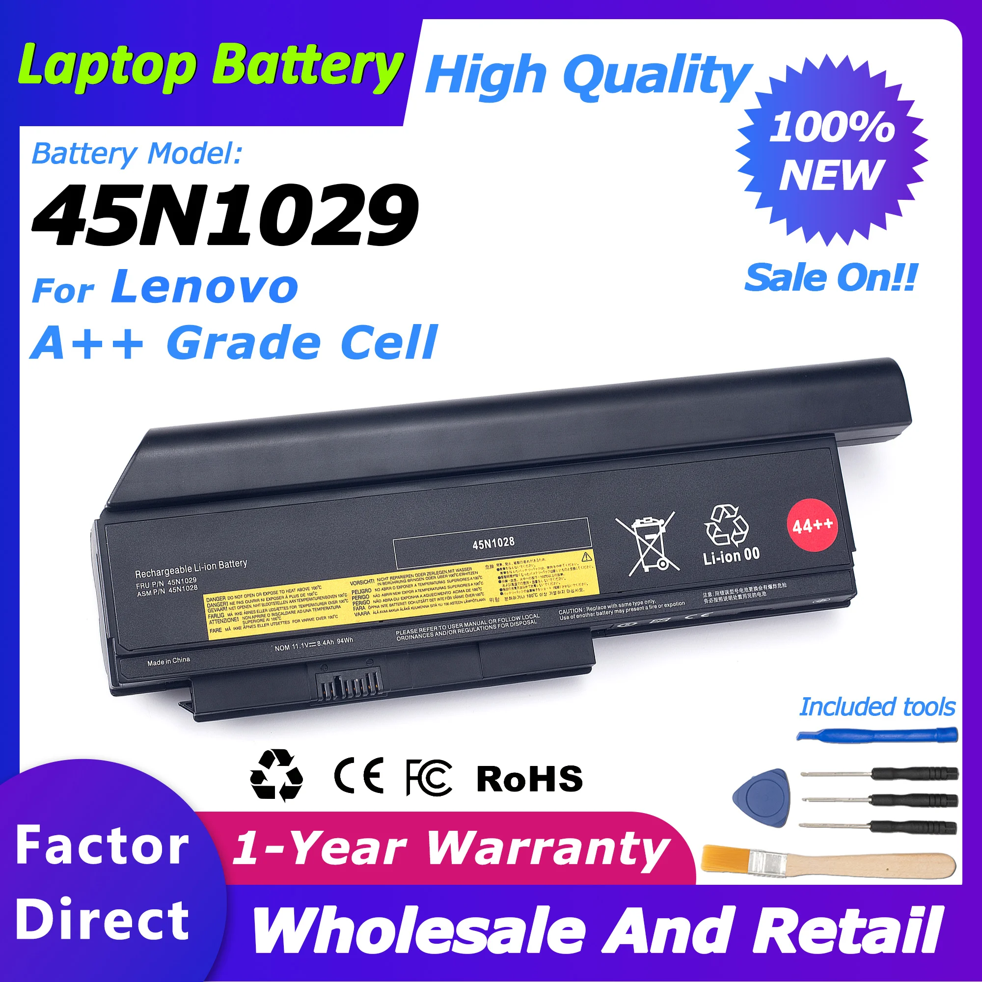 45N1029 44++ Genuine 0A36306/0A36307 Battery for Lenovo Thinkpad X230/X230i/X220s Thinkpad X220/45N1029 laptop battery 
45N1029 44++ Genuine 0A36306/0A36307 Battery for Lenovo Thinkpad X230/X230i/X220s Thinkpad X220/45N1029 laptop battery