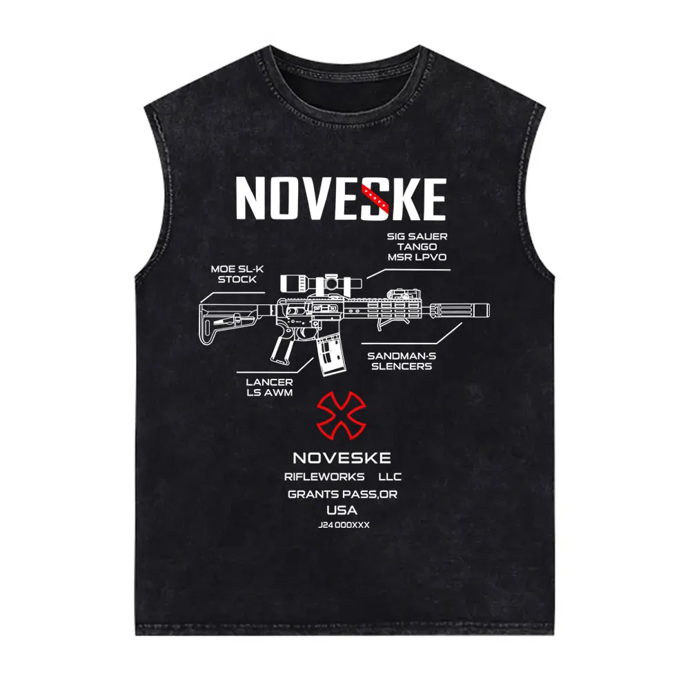 Tactical Gun Noveske Graphic Wasehd Tank Tops Men Women Casual Cotton Retro Sleeveless Vest Men's Fashion Oversized Streetwear 
Tactical Gun Noveske Graphic Wasehd Tank Tops Men Women Casual Cotton Retro Sleeveless Vest Men's Fashion Oversized Streetwear