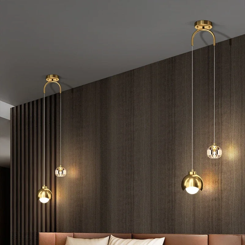Nordic Luxury Crystal LED Chandelier Double Head Long Line Hanging Lamp For Home Decor Restaurant Bar Bedroom Pendant Lights
Nordic Luxury Crystal LED Chandelier Double Head Long Line Hanging Lamp For Home Decor Restaurant Bar Bedroom Pendant Lights