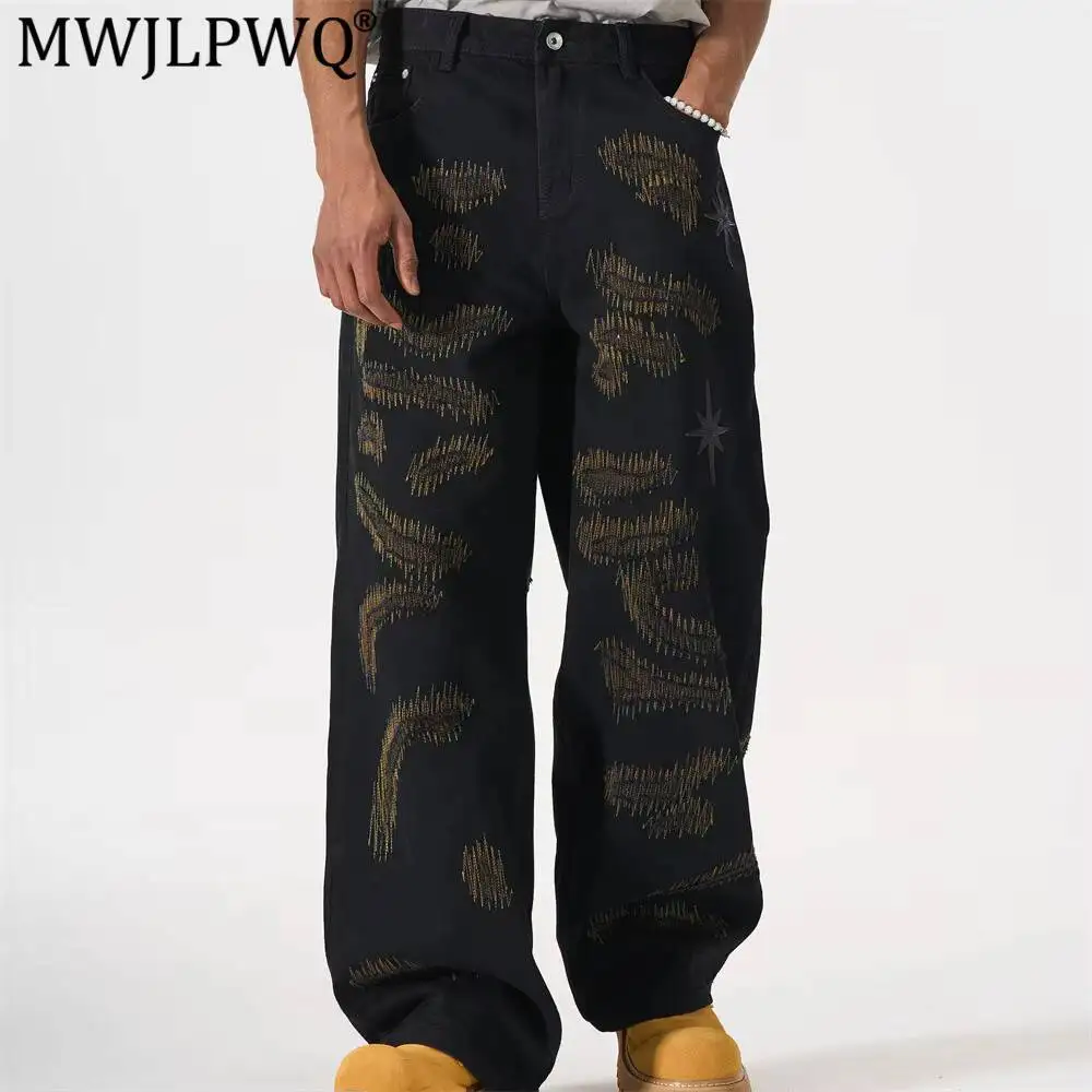 MWJLPWQ Havy-Duty Stitch Patch Straight Jeans For Men Unique Design Niche Punk Loose Wide-Leg Trousers Autumn Trendy New 17304
MWJLPWQ Havy-Duty Stitch Patch Straight Jeans For Men Unique Design Niche Punk Loose Wide-Leg Trousers Autumn Trendy New 17304