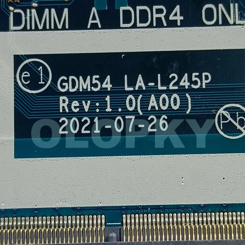 GDM54 LA-L245P Laptop Motherboard CN-0PY51M 0PY51M For DELL Inspiron 15 3515 Mainboard With R3-3250U R5-3450U/3500 R7-3700U CPU
GDM54 LA-L245P Laptop Motherboard CN-0PY51M 0PY51M For DELL Inspiron 15 3515 Mainboard With R3-3250U R5-3450U/3500 R7-3700U CPU
