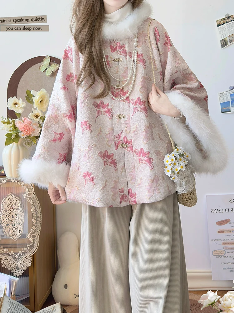 Qiongyu Pavilion с вышивкой золотого цвета и цветочным узором, свободная верхняя одежда для женщин, Hanfu Sle, подходящее зимнее пальто для поездок на работу
Qiongyu Pavilion с вышивкой золотого цвета и цветочным узором, свободная верхняя одежда для женщин, Hanfu Sle, подходящее зимнее пальто для поездок на работу