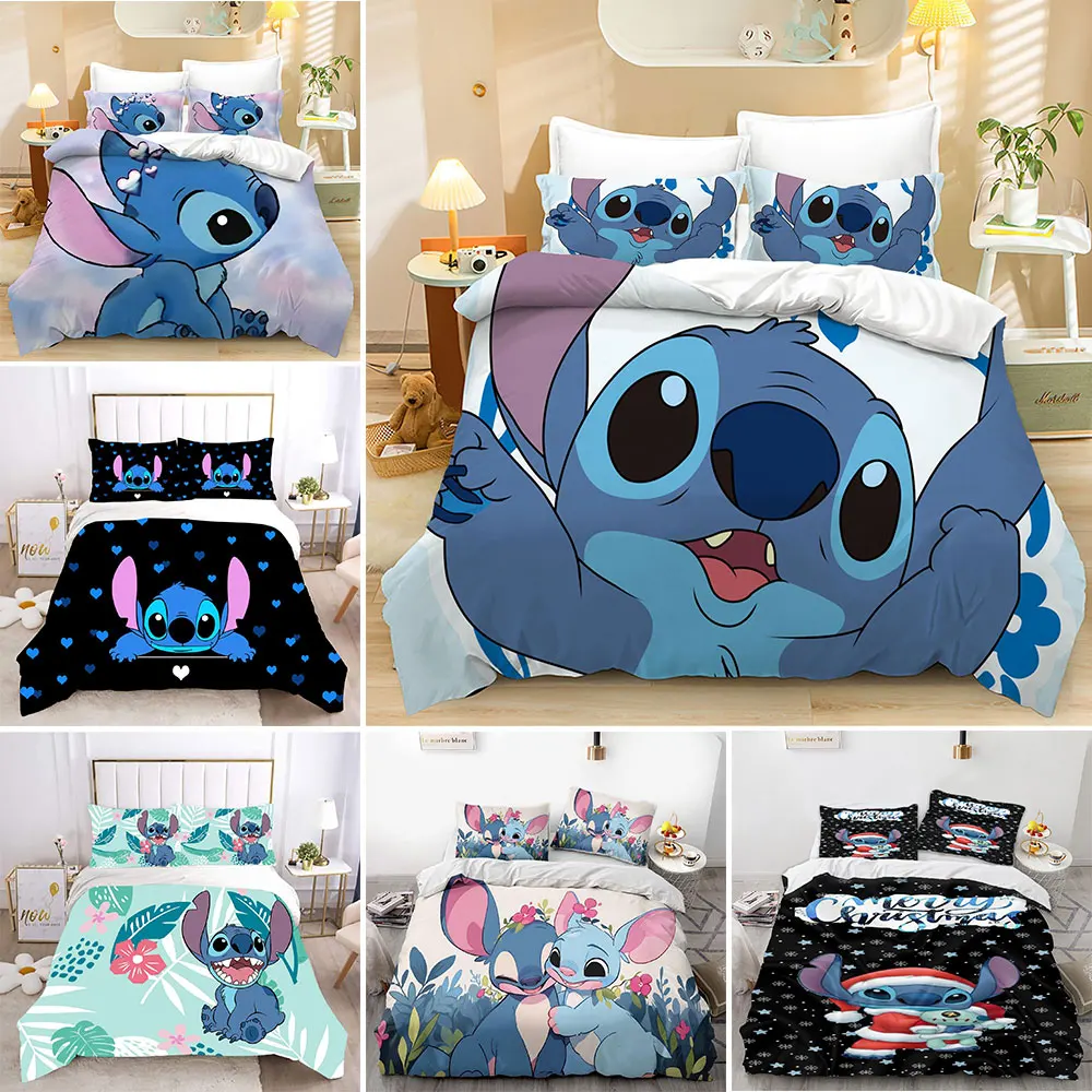 Stitch Comforter Bedding Sets Cute Quilt Bed Cover Duvet Cover Pillow Case 2-3 Pieces Sets Kids Adult Size
Stitch Comforter Bedding Sets Cute Quilt Bed Cover Duvet Cover Pillow Case 2-3 Pieces Sets Kids Adult Size