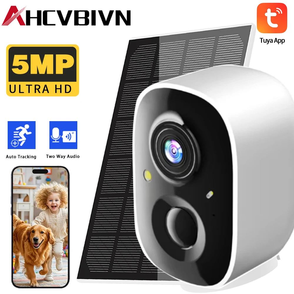 TUYA 5MP WiFi Solar Built-in Battery Machine Outdoor 2-way Audio Human Detection Security Protection Surveillance Closed Circuit
TUYA 5MP WiFi Solar Built-in Battery Machine Outdoor 2-way Audio Human Detection Security Protection Surveillance Closed Circuit