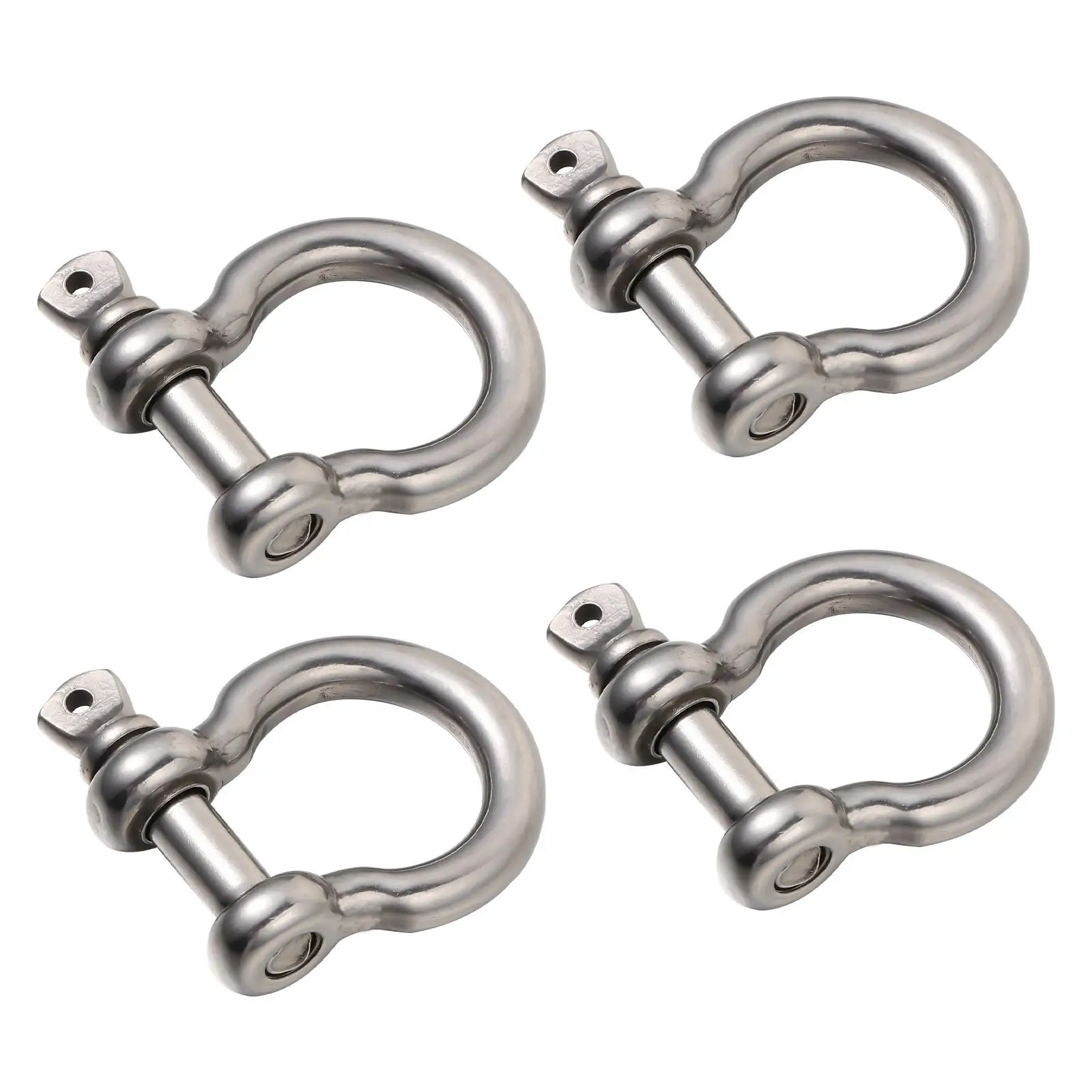 Stainless Steel D-Shaped Shackles Heavy Duty Hooks for Towing Lifting Accessories Silver Practical Design Vehicle Recovery
Stainless Steel D-Shaped Shackles Heavy Duty Hooks for Towing Lifting Accessories Silver Practical Design Vehicle Recovery