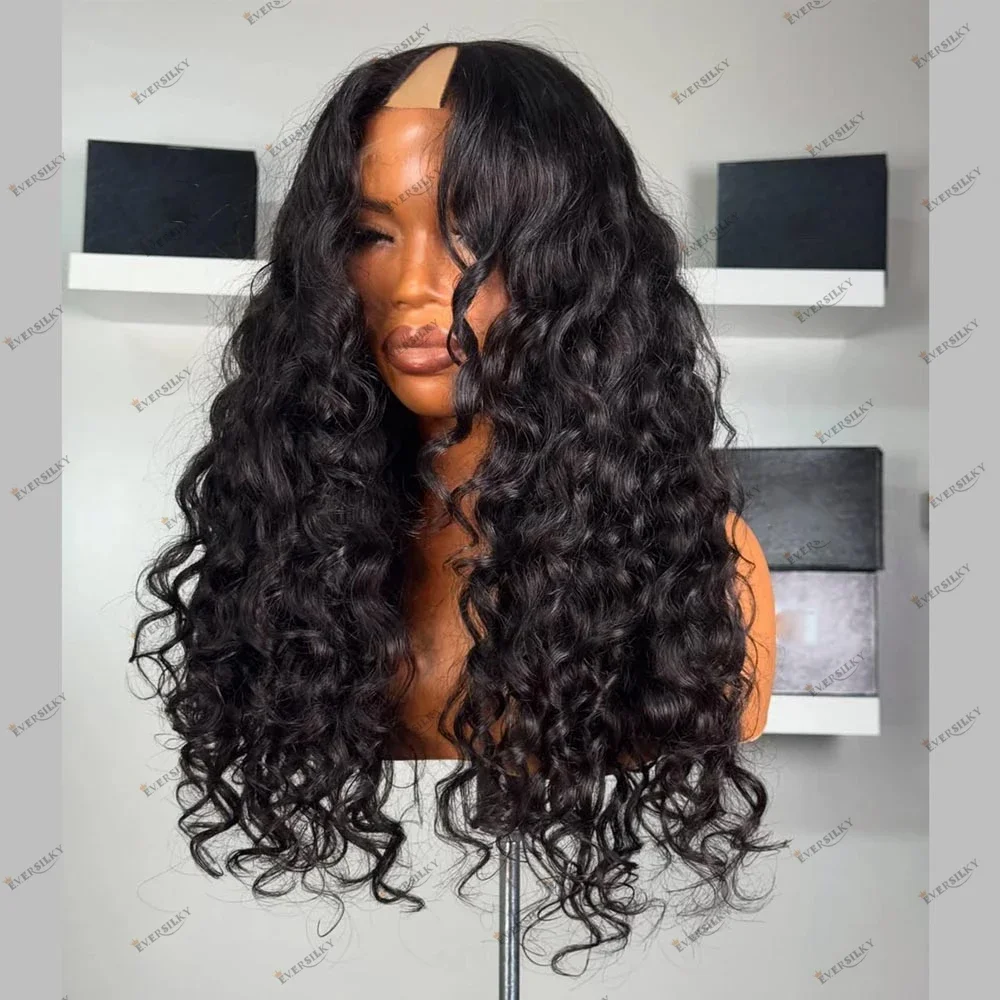 Remy Indian Human Hair Loose Deep Curl Black Women Glueless U Part Wigs 250%Density Long 1x4 V Part Wig with Clips&Combs Easy We
Remy Indian Human Hair Loose Deep Curl Black Women Glueless U Part Wigs 250%Density Long 1x4 V Part Wig with Clips&Combs Easy We