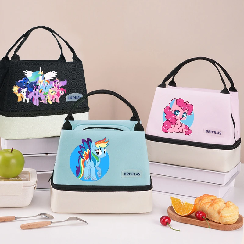 My Little Ponys Handheld Lunch Bag Unicorn Cartoon Anime Figures Lunch Box Bento Bags Cute Food Insulation Bag Cute Picnic Bags
My Little Ponys Handheld Lunch Bag Unicorn Cartoon Anime Figures Lunch Box Bento Bags Cute Food Insulation Bag Cute Picnic Bags