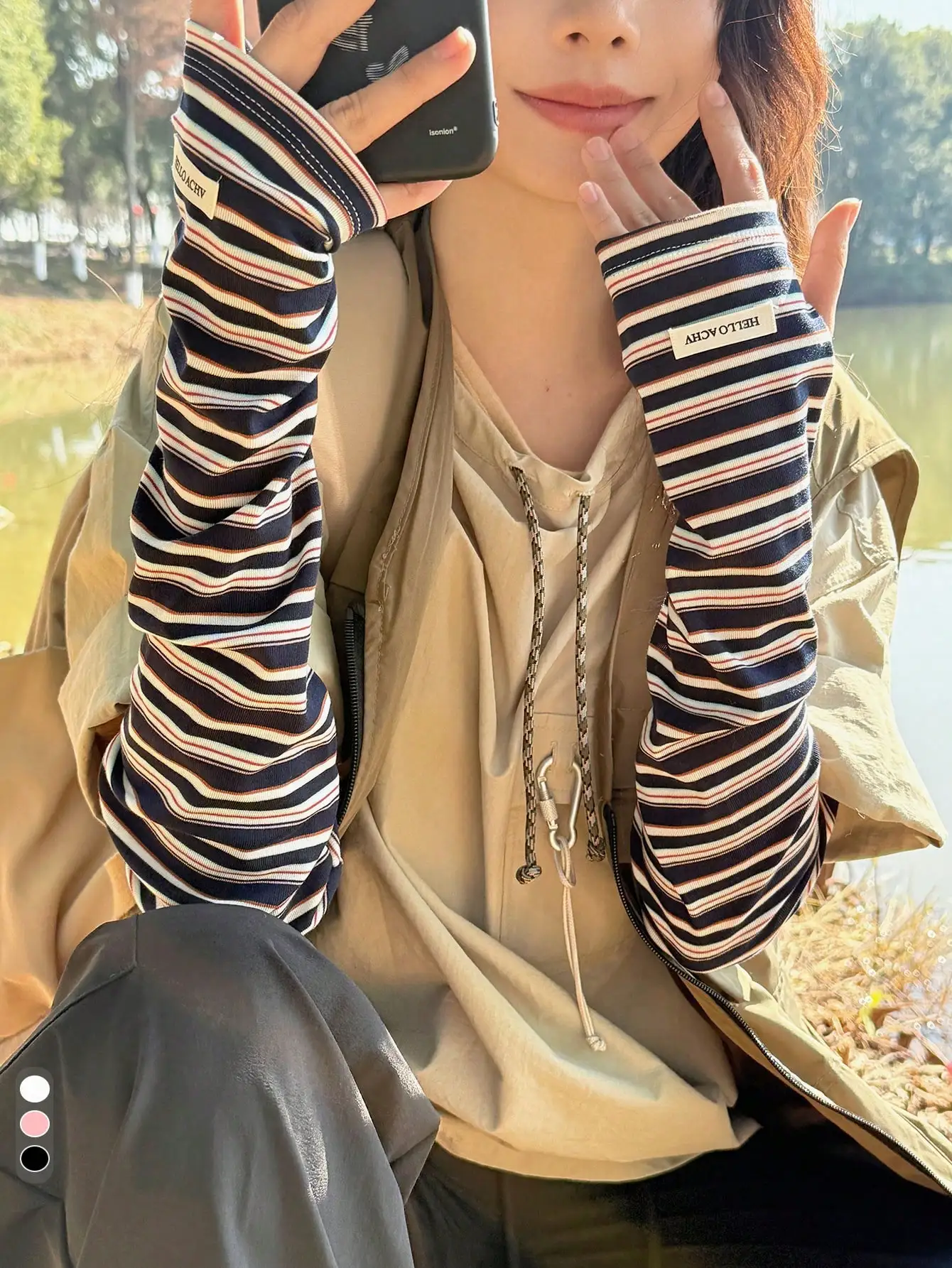 1 Pair Loose Fit Breathable Arm Sleeves, UV Protection, Thin Outdoor Sleeve, Layering Accessory, Suitable For Air Conditioned Rooms,Travel,Festival,Gloves,Camping
1 Pair Loose Fit Breathable Arm Sleeves, UV Protection, Thin Outdoor Sleeve, Layering Accessory, Suitable For Air Conditioned Rooms,Travel,Festival,Gloves,Camping