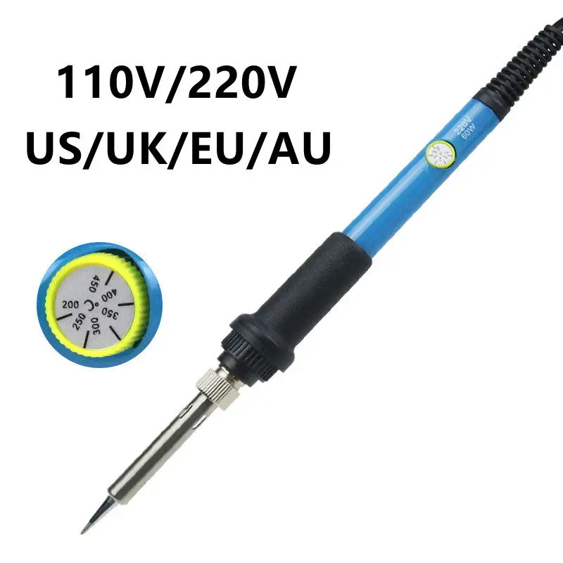 60W Mini Soldering Iron Adjustable Temperature Electric Solder Iron Rework Station Handle Heat Pencil Welding Repair Tools Set
60W Mini Soldering Iron Adjustable Temperature Electric Solder Iron Rework Station Handle Heat Pencil Welding Repair Tools Set