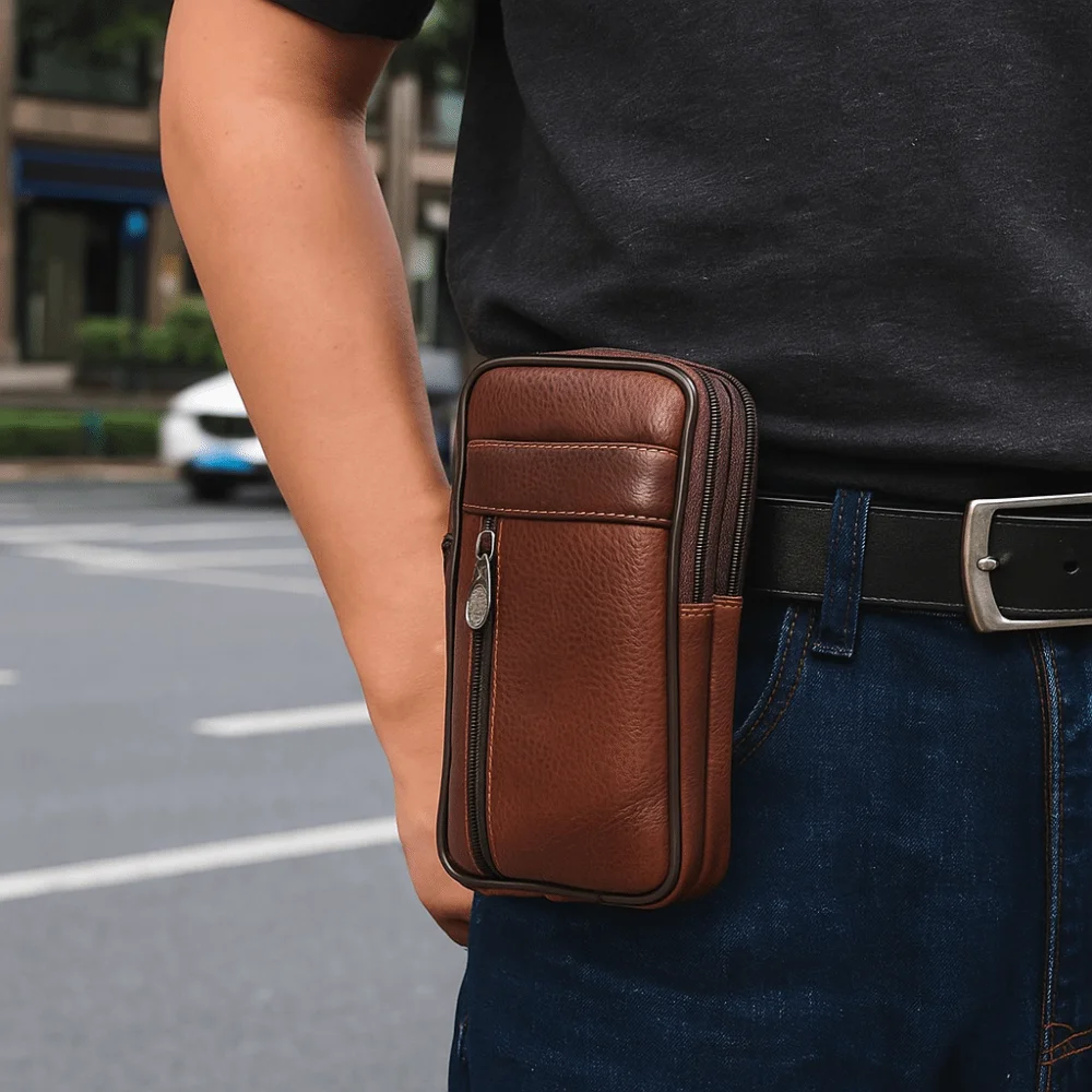 Large Capacity Mobile Phone Pouch Case Leather Waterproof Phone Belt Clip Case Multi-layer Charming Phone Belt Hanging Pouch Men
Large Capacity Mobile Phone Pouch Case Leather Waterproof Phone Belt Clip Case Multi-layer Charming Phone Belt Hanging Pouch Men