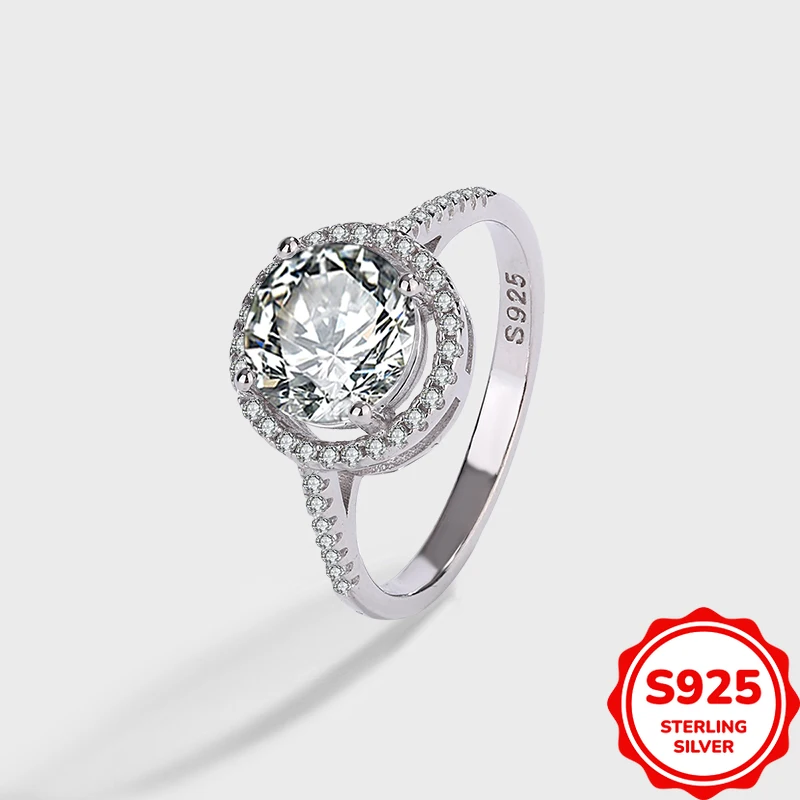 Простое и персонализированное подлинное серебряное женское обручальное кольцо S925 с круглым геометрическим рисунком
Простое и персонализированное подлинное серебряное женское обручальное кольцо S925 с круглым геометрическим рисунком