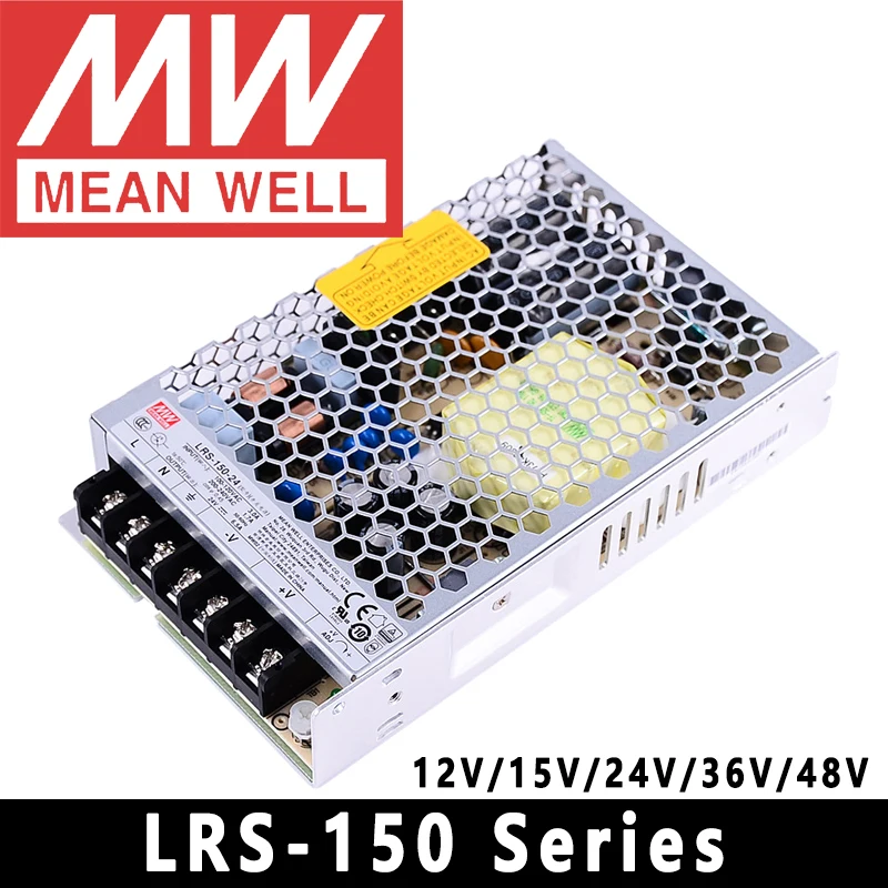 Умный источник питания Mean Well LRS-150 Series/15V/24V/36V/48V импульсный источник питания Meanwell 150W PSU
Умный источник питания Mean Well LRS-150 Series/15V/24V/36V/48V импульсный источник питания Meanwell 150W PSU