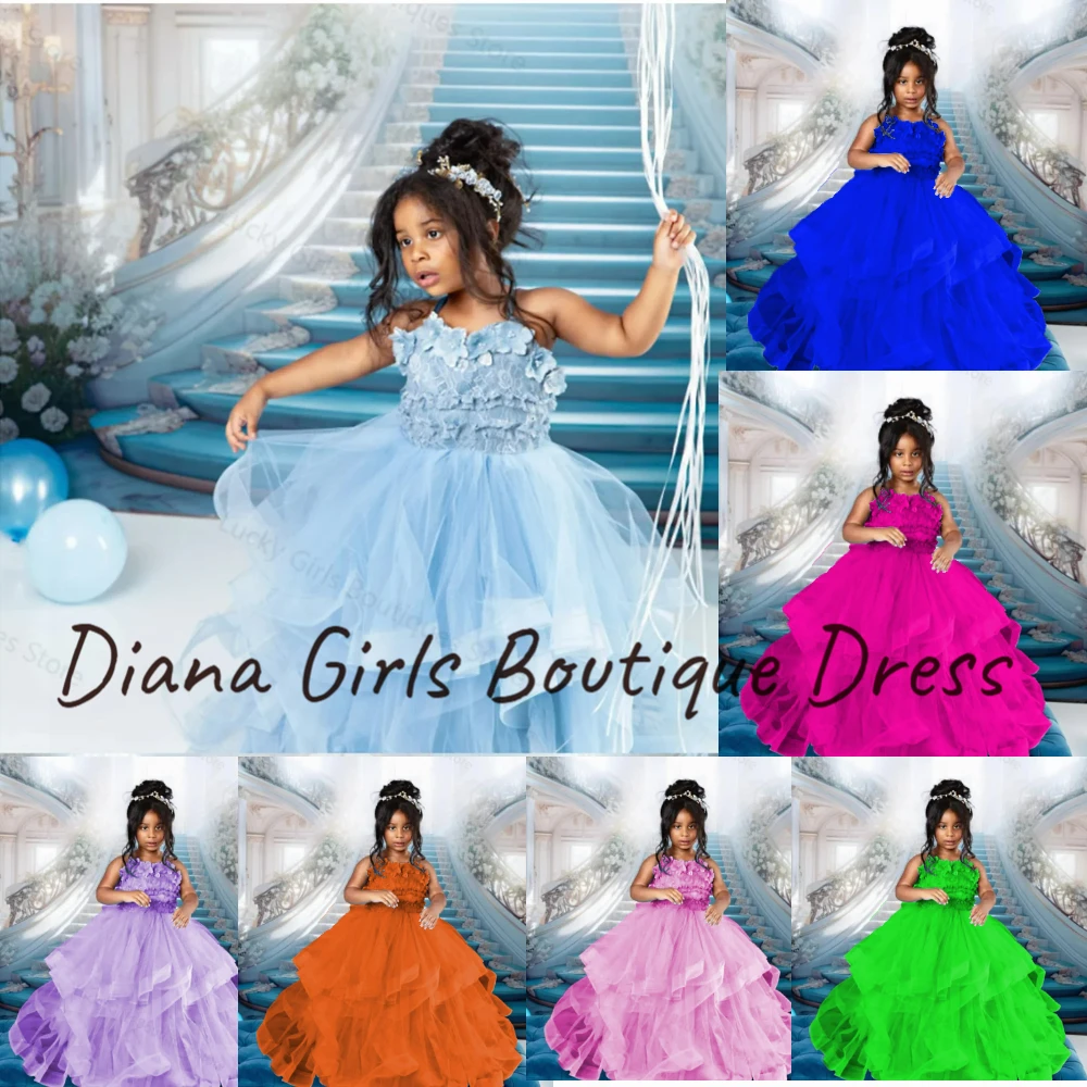 Elegant Ruffles Flower Girl Dress Fluffy Layering Tulle Appliques Princess Kids Birthday Party Wedding Dresses Communion Gowns
Elegant Ruffles Flower Girl Dress Fluffy Layering Tulle Appliques Princess Kids Birthday Party Wedding Dresses Communion Gowns