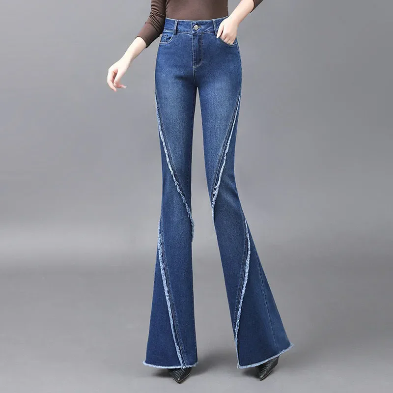 Шикарные женские брюки-комбинации, весна-осень 2026, новые корейские тонкие модные элитные джинсовые расклешенные брюки с высокой талией, тонкие длинные джинсы
Шикарные женские брюки-комбинации, весна-осень 2026, новые корейские тонкие модные элитные джинсовые расклешенные брюки с высокой талией, тонкие длинные джинсы