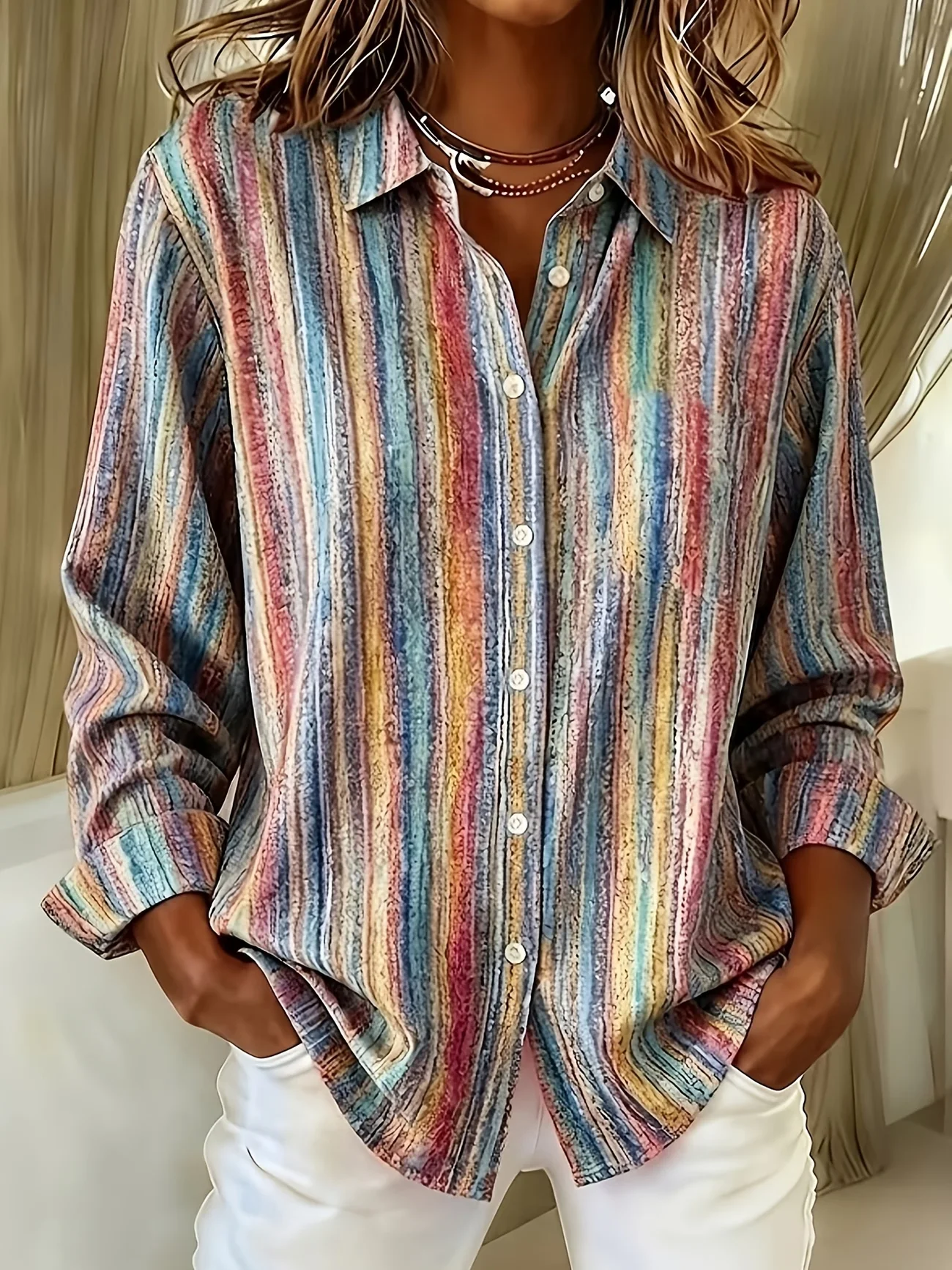 New khaki gradient retro floral print men's long sleeve shirt Bohemian casual pattern shirt clothing jacket
New khaki gradient retro floral print men's long sleeve shirt Bohemian casual pattern shirt clothing jacket