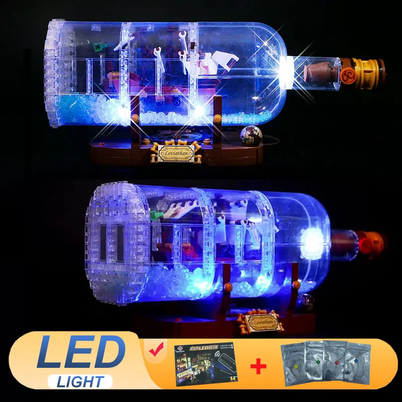 Комплект светодиодных фонарей для LEGO 21313 и комплект с 92177 корабля в бутылке, набор ламп в подарок (не включает наборы кирпичей из строительного блока, модель)
Комплект светодиодных фонарей для LEGO 21313 и комплект с 92177 корабля в бутылке, набор ламп в подарок (не включает наборы кирпичей из строительного блока, модель)