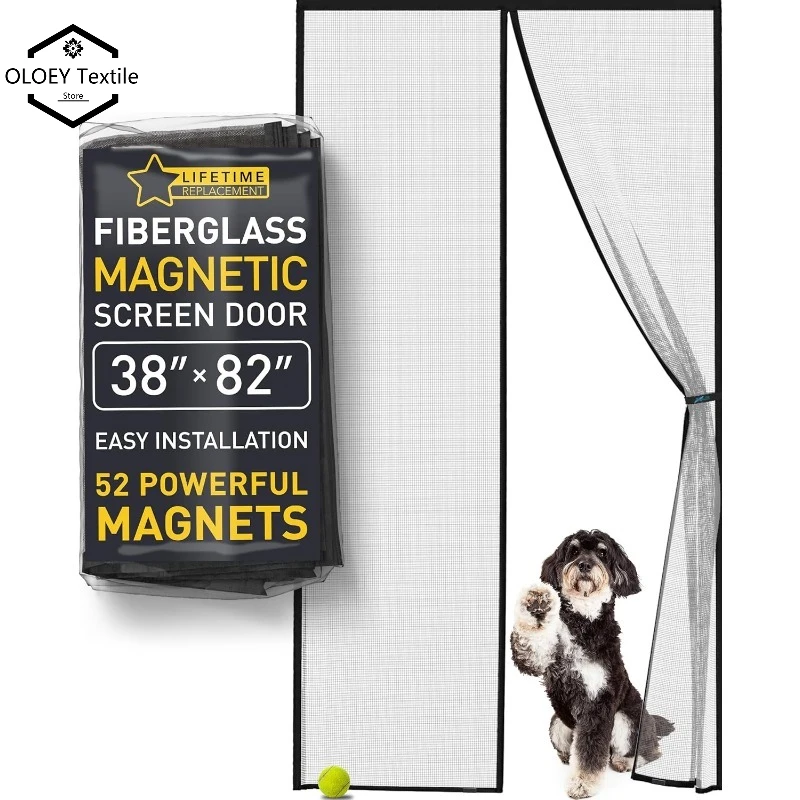 Upgraded Magnetic Screen Door - Bugs Out, Breeze in - 9min Install Auto-Sealing Heavy Duty Double Stitched Mesh,38 x 82 Inch
Upgraded Magnetic Screen Door - Bugs Out, Breeze in - 9min Install Auto-Sealing Heavy Duty Double Stitched Mesh,38 x 82 Inch