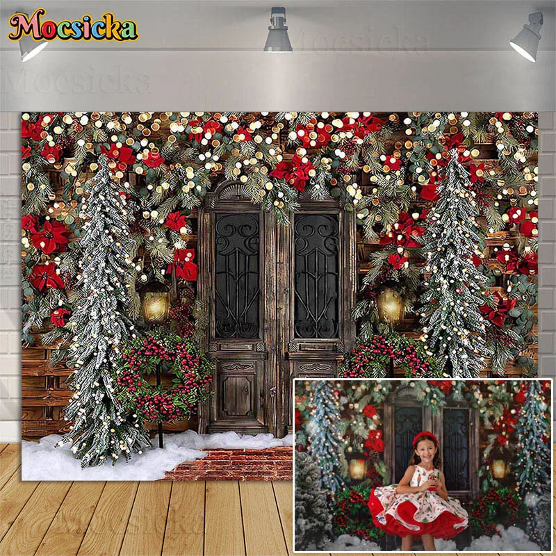 Winter Christmas Snow Floor Photography Background Vintage Door Glitter Pine Tree Decor Xmas Kids Portrait Backdrop Photo Studio
Winter Christmas Snow Floor Photography Background Vintage Door Glitter Pine Tree Decor Xmas Kids Portrait Backdrop Photo Studio