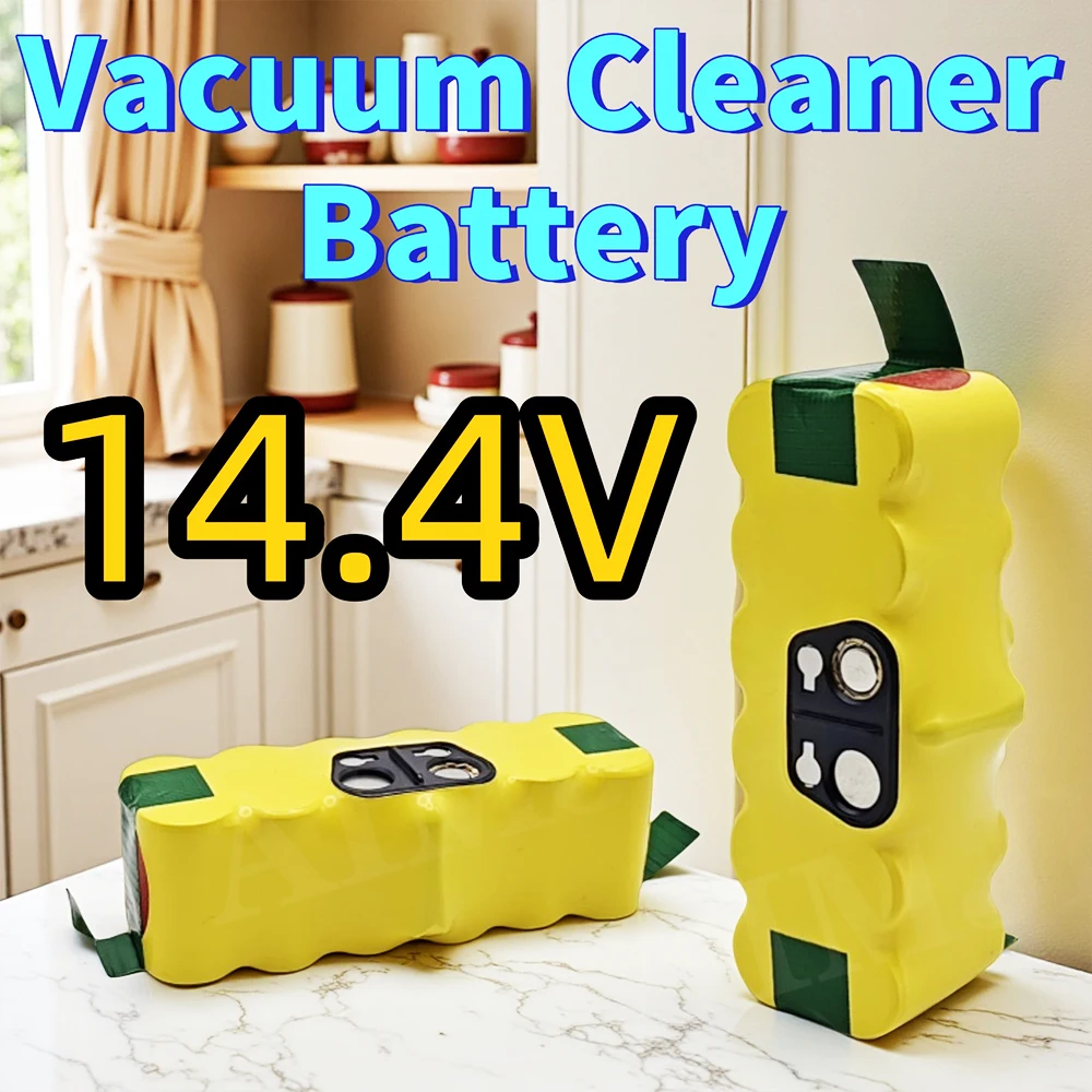 9800 мАч NI-MH аккумулятор для пылесоса 14,4 В для IRobot Roomba 500 600 700 800 900 Series
9800 мАч NI-MH аккумулятор для пылесоса 14,4 В для IRobot Roomba 500 600 700 800 900 Series