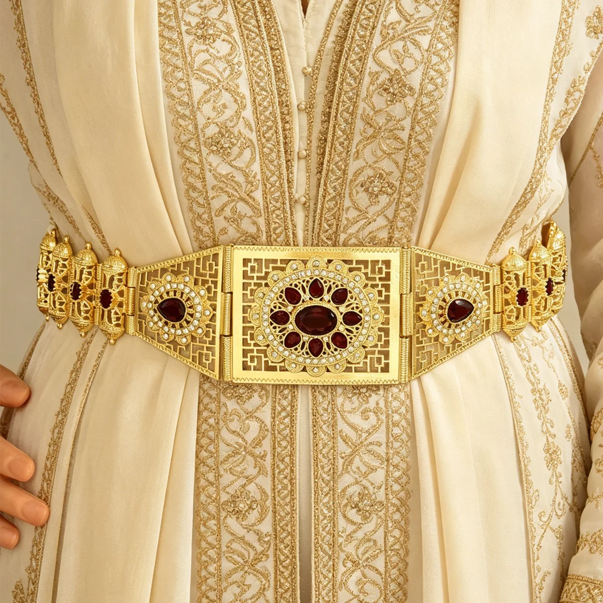 Moroccan Wedding Belt Large Gems Women Caftan Waist Belt Algeria Arabic Bridal Jewelry
Moroccan Wedding Belt Large Gems Women Caftan Waist Belt Algeria Arabic Bridal Jewelry