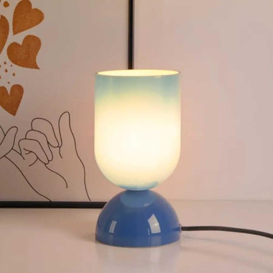 8.9" Modern Glass Table Lamp for Living Room, Dimmable Desk Lamps for Bedroom, UL Listed Nightstand Lamp with Dome Base, End Ta
8.9" Modern Glass Table Lamp for Living Room, Dimmable Desk Lamps for Bedroom, UL Listed Nightstand Lamp with Dome Base, End Ta