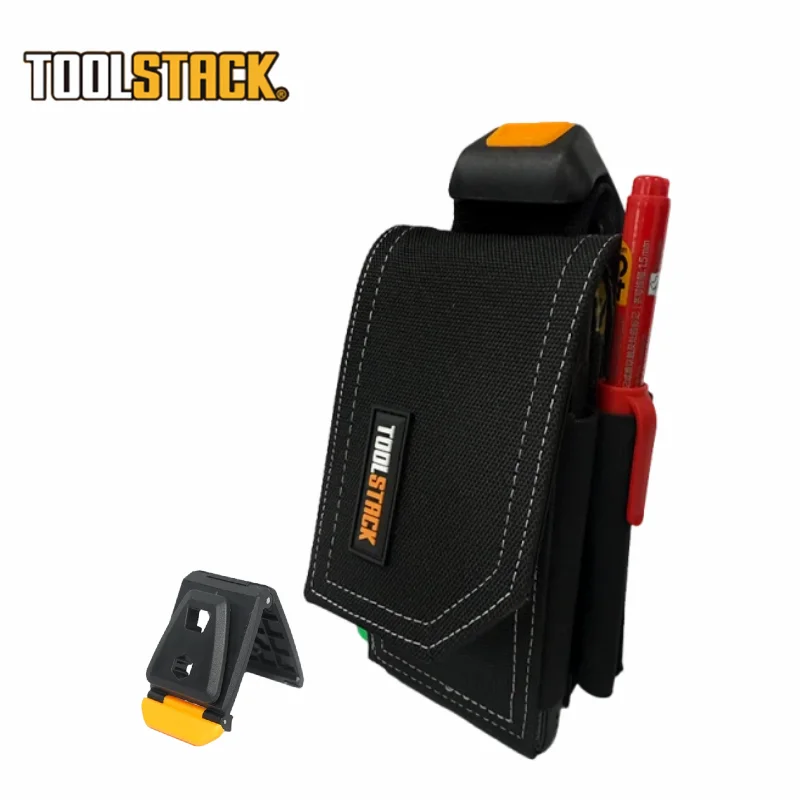 TOOLSTACK Multifunctional Quick Hang Phone Pocket Wear Resistant Belt Clip Cell Phone Pouch Heavy Duty Work Belt Phone Holder
TOOLSTACK Multifunctional Quick Hang Phone Pocket Wear Resistant Belt Clip Cell Phone Pouch Heavy Duty Work Belt Phone Holder