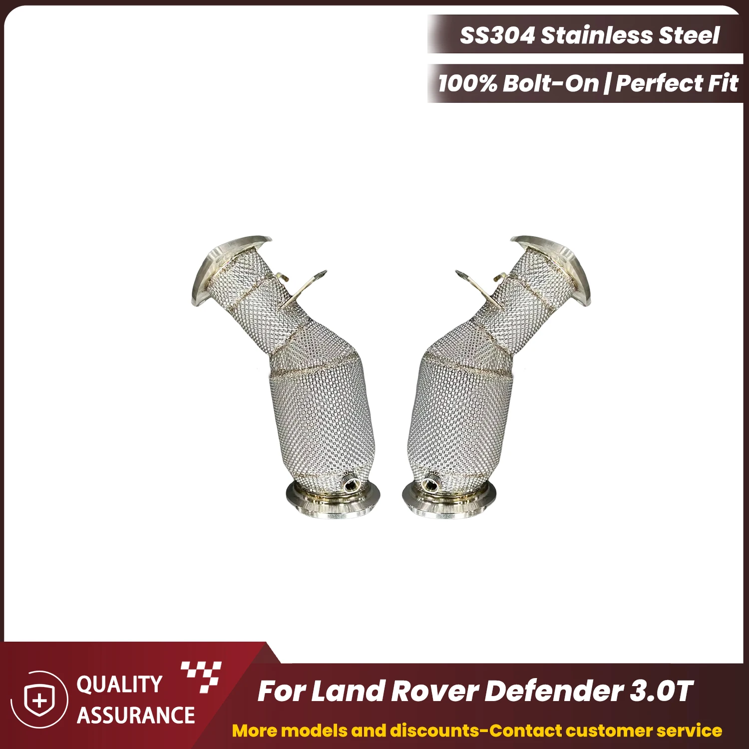 ECCF Sports Downpipe With Heat Shield For Land Rover Defender 3.0T Aggressive Exhaust Sound High Flow Performance Upgrade
ECCF Sports Downpipe With Heat Shield For Land Rover Defender 3.0T Aggressive Exhaust Sound High Flow Performance Upgrade